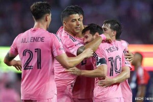 梅西梅开二度带领迈阿密国际2比1击败新英格兰革命