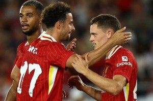 热身赛-维尔茨处子球16岁新星一条龙 利物浦3-1逆转横滨水手